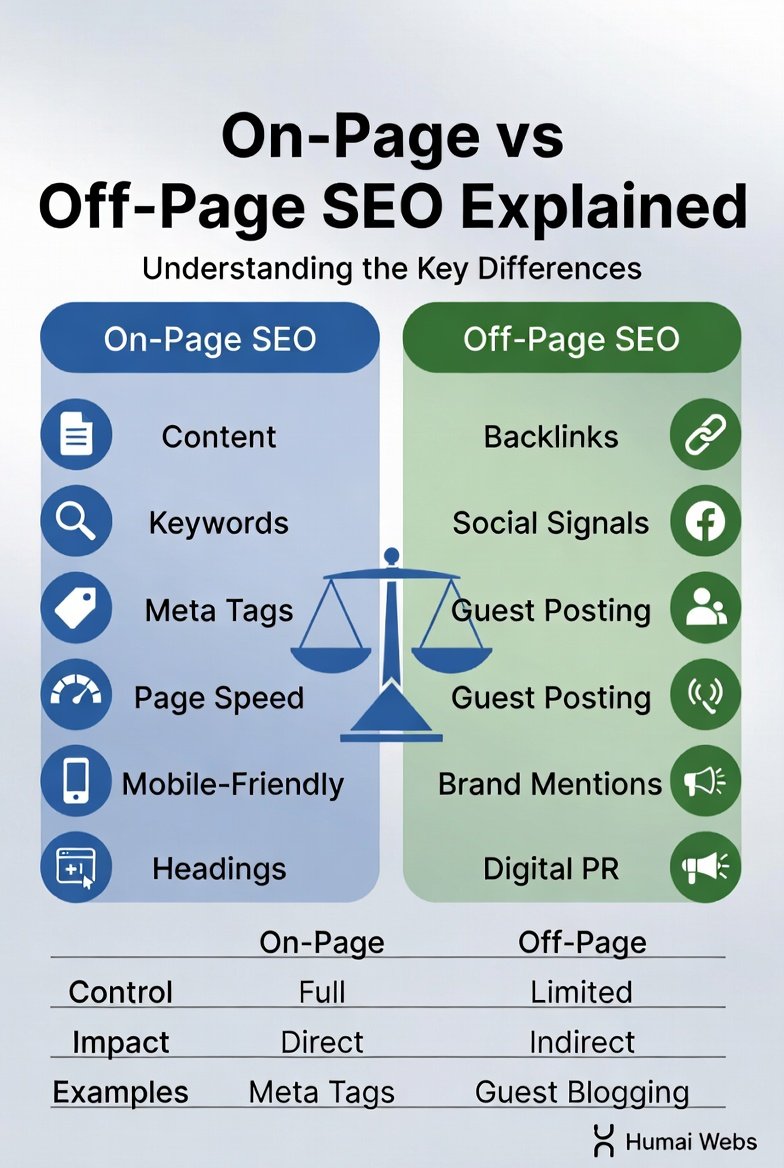 On-Page vs Off-Page SEO Explained image