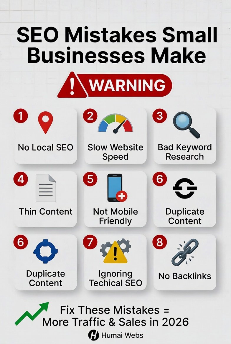 SEO Mistakes Small Businesses Make: 8 Fatal Errors in 2026 image