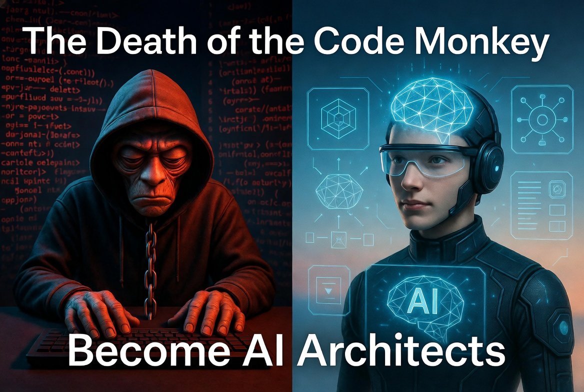 The Death of the Code Monkey: Why Junior Developers Must Become AI Architects image