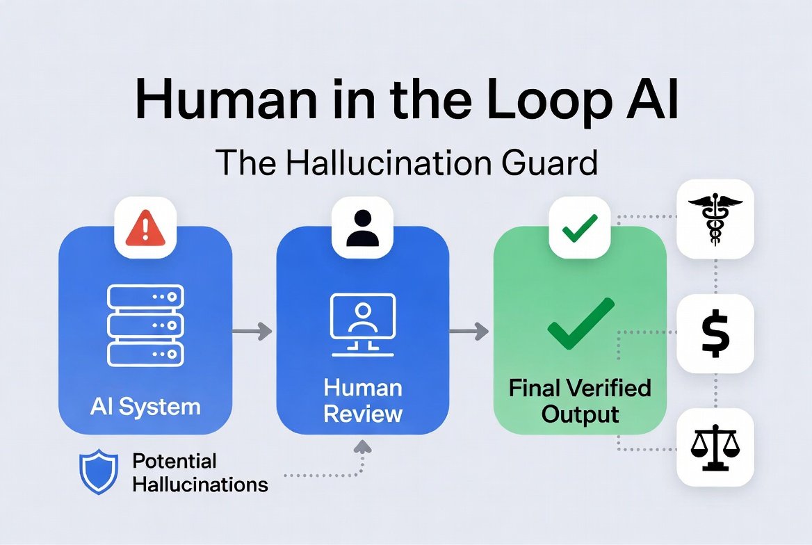 The Hallucination Guard: Why Human-in-the-Loop Is Vital for High-Stakes AI Applications image
