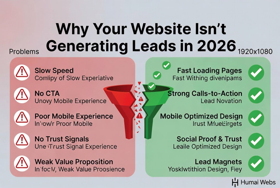 Why Your Website Isn’t Generating Leads image